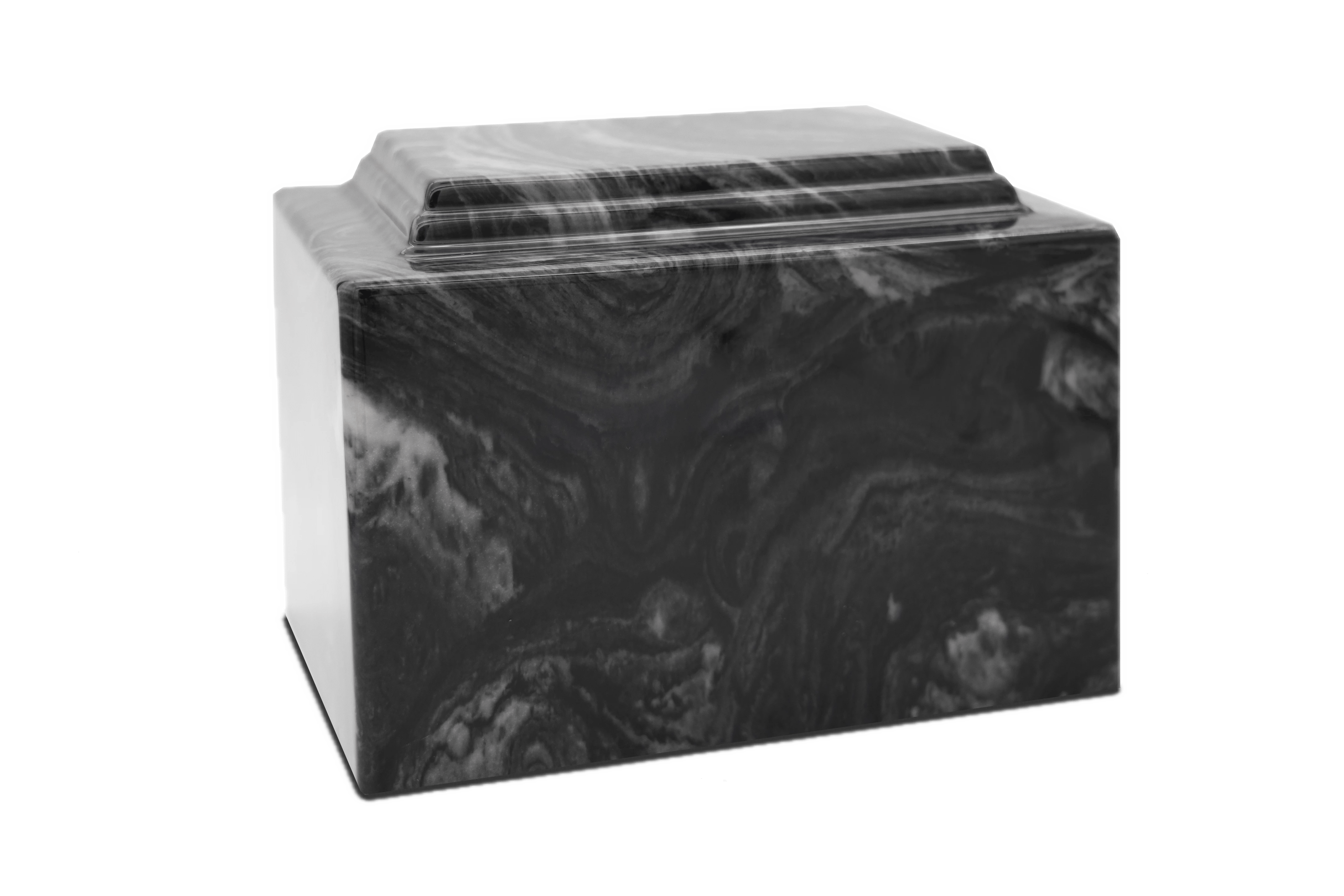Ebony Cultured Marble Cremation Urn